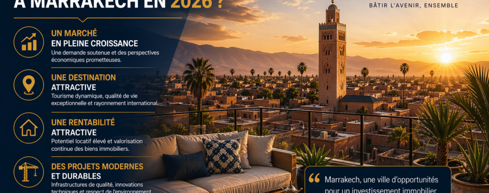Pourquoi investir dans l’immobilier à Marrakech en 2026 ?